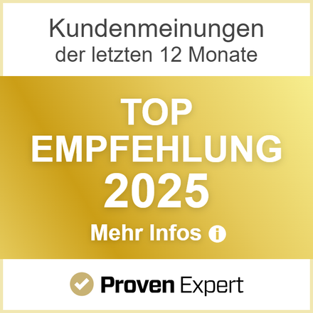 ProvenExpert Top Empfehlung 2025